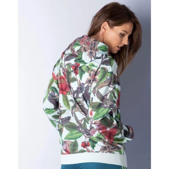 Adidas x FARM Florera Hoodie M Battle of the Birds Floral Print Sweatshirt - Picture 3 of 7
